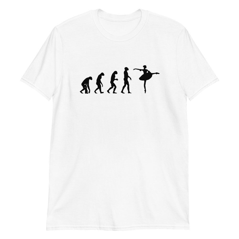 cute ballerina t-shirt evolution funny balletshirts
