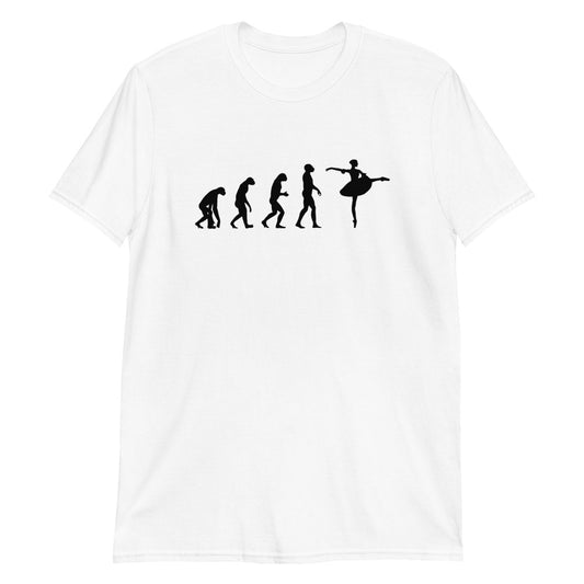 cute ballerina t-shirt evolution funny balletshirts