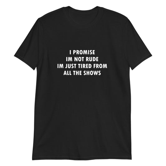 funny ballet t-shirt statement performing arts shows tired bored rude balletshirts black
