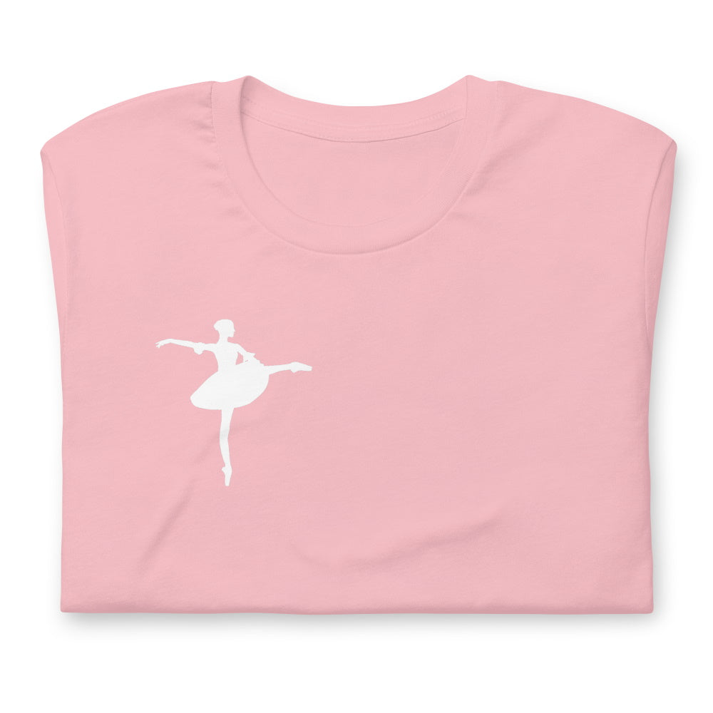 balletshirts small logo t-shirt ballerina cute pink