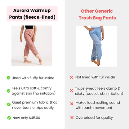 Aurora Warmup Pants (fleece-lined)