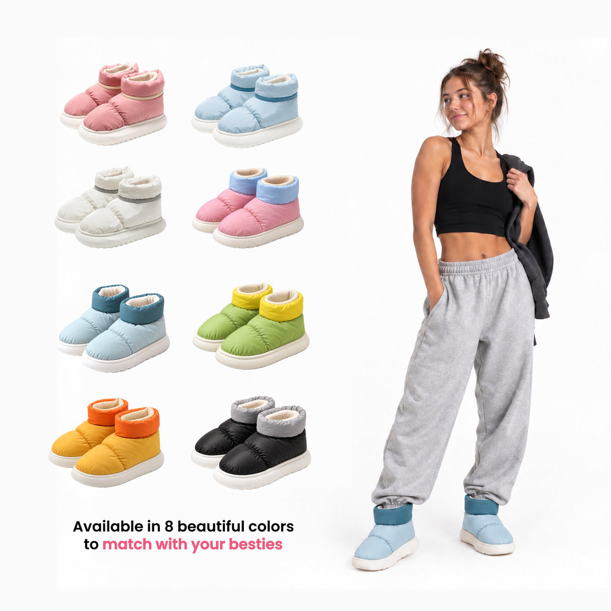 Puffy Studio Booties