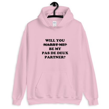 pas de deux cute ballet hoodie ballerina male dancers gifts marry me balletshirts pink